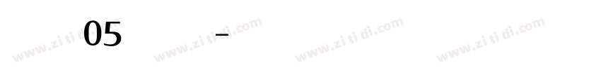 Blithe W05 Regular字体转换